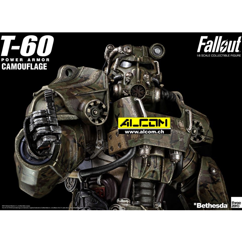 Figur: Fallout 1/6 T-60 Camouflage Power Armor (37 cm) ThreeZero