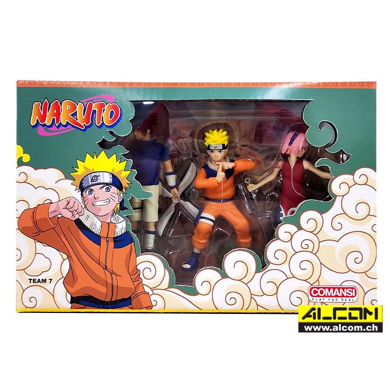 Figurenset: Naruto Team 7, 3 Figuren (ca. 10 cm)