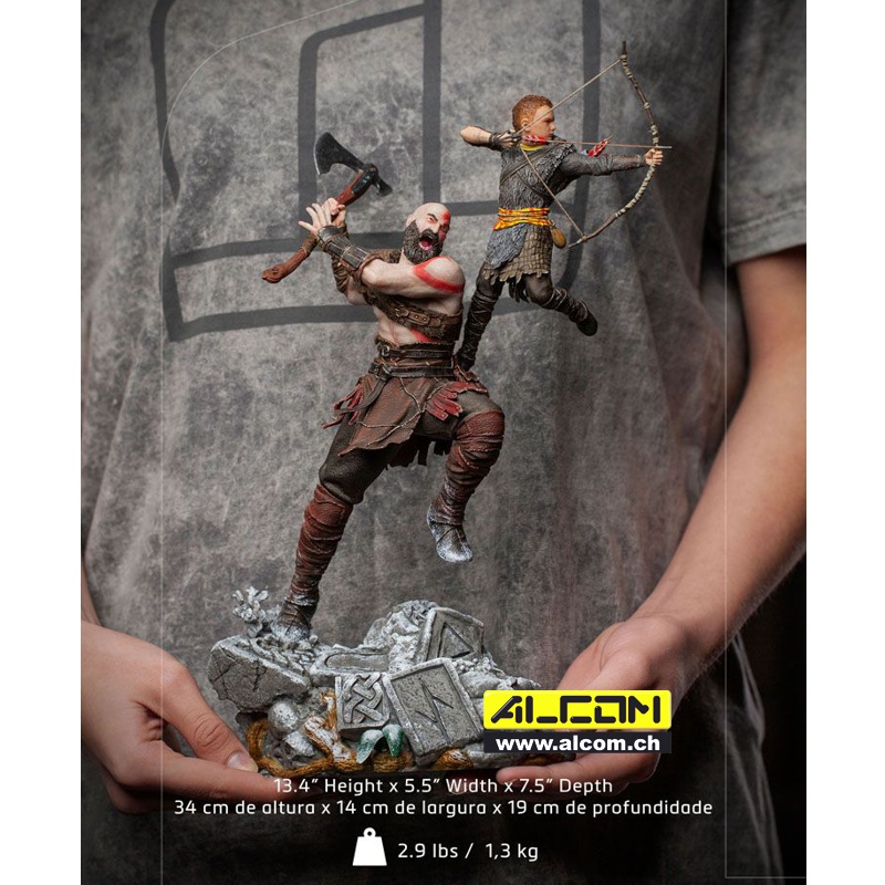 Figur: God of War - Kratos & Atreus (34 cm) Iron Studios