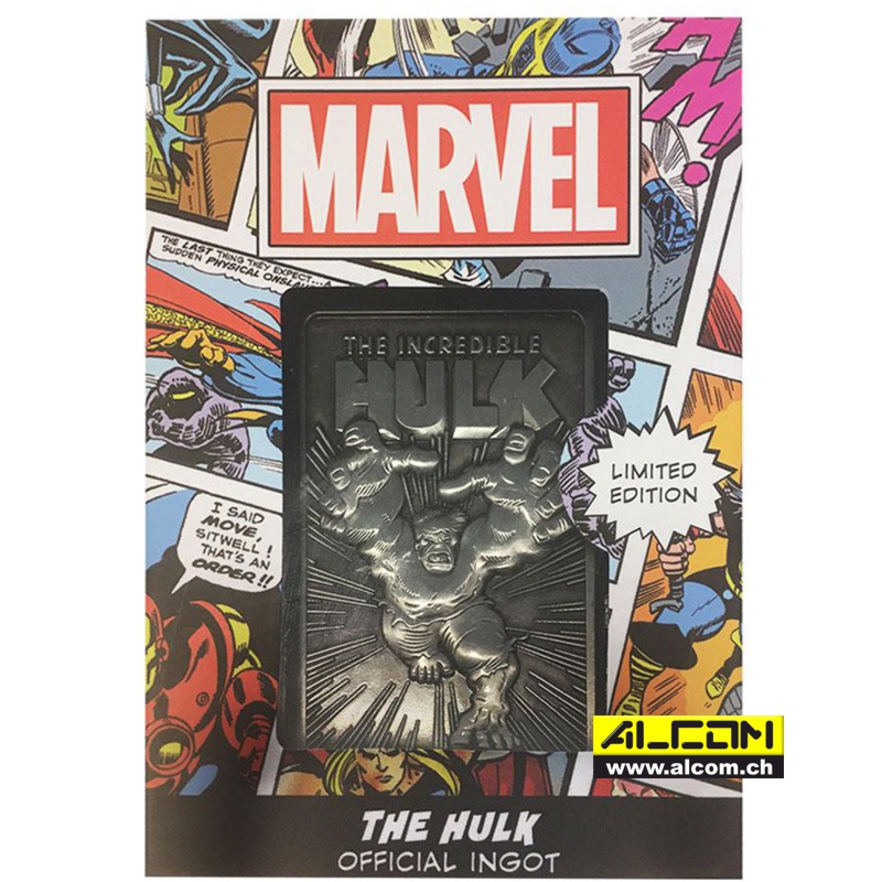 Metallbarren: Marvel - Hulk, auf 9995 Stk. limitiert