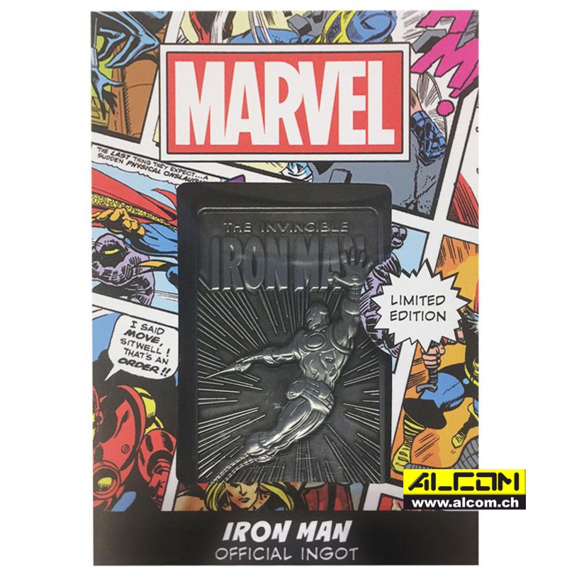 Metallbarren: Marvel - Iron Man, auf 9995 Stk. limitiert