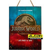 Holzdruck / Woodarts 3D: Jurassic World - Logo (30 x 40 cm)