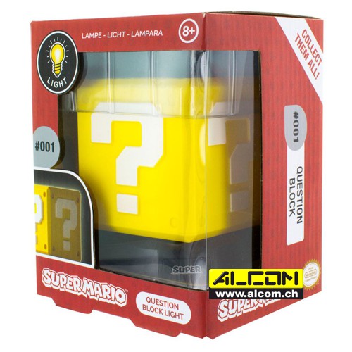 Lampe: Super Mario - Fragezeichen-Block (10 cm)