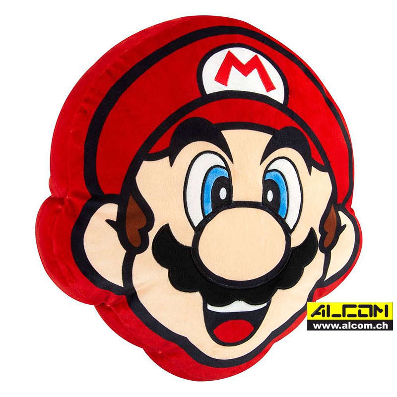 Figur: Super Mario Head - Plüsch (39 cm)