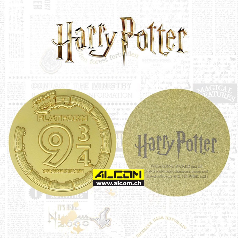 Medaille: Harry Potter - Platform 9 3/4, auf 5000 Stk. limitiert