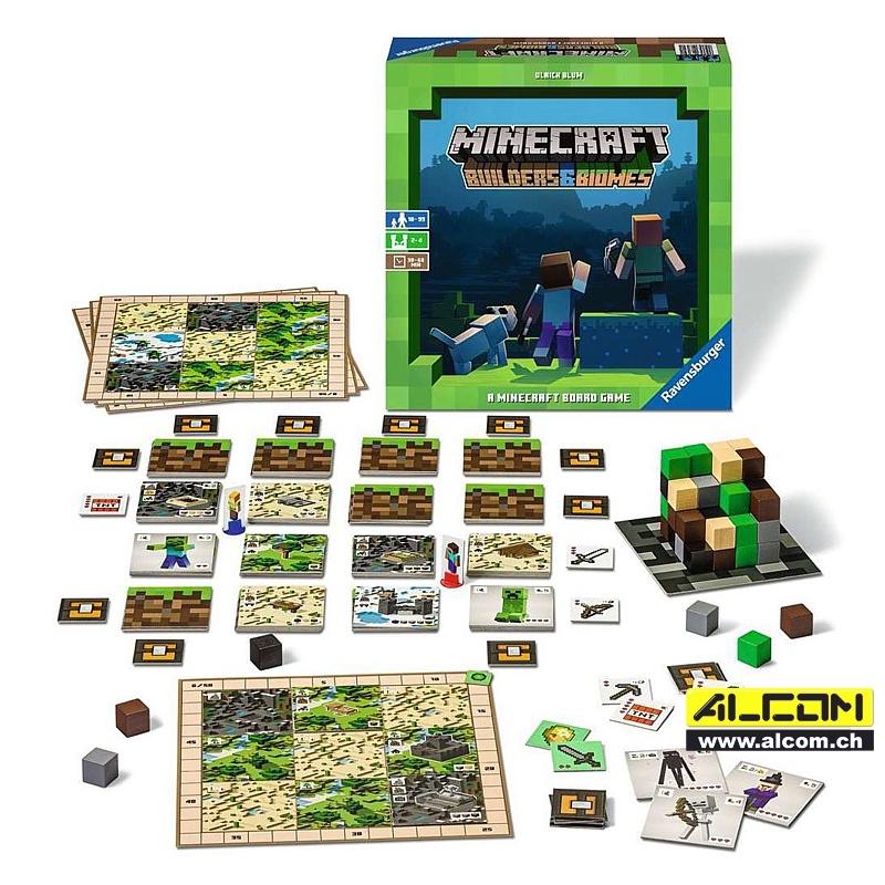 Brettspiel: Minecraft - Builders & Biomes (DE, EN, ES, FR, IT, NL)