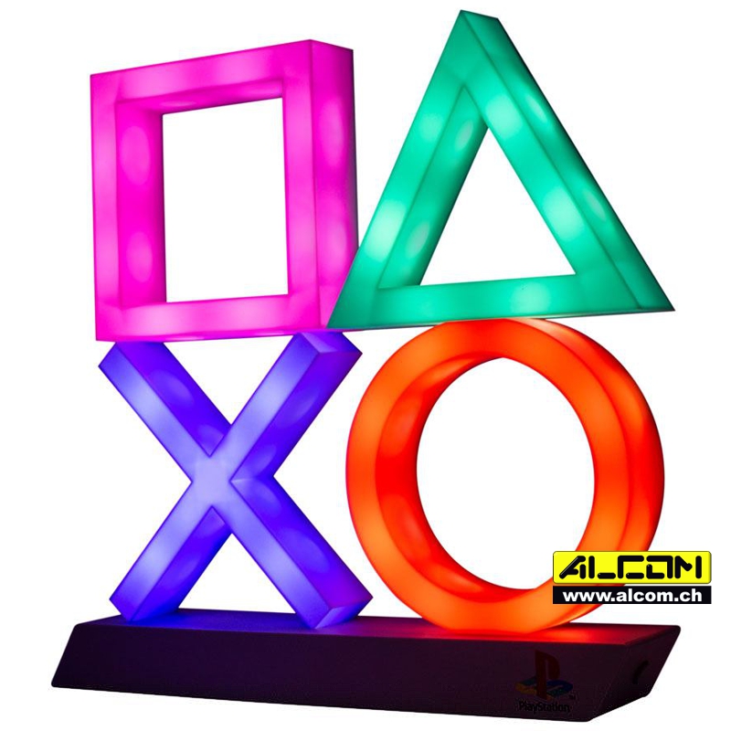 Lampe: Playstation Icons XL (30x10 cm, USB oder Batterie-Betrieb)