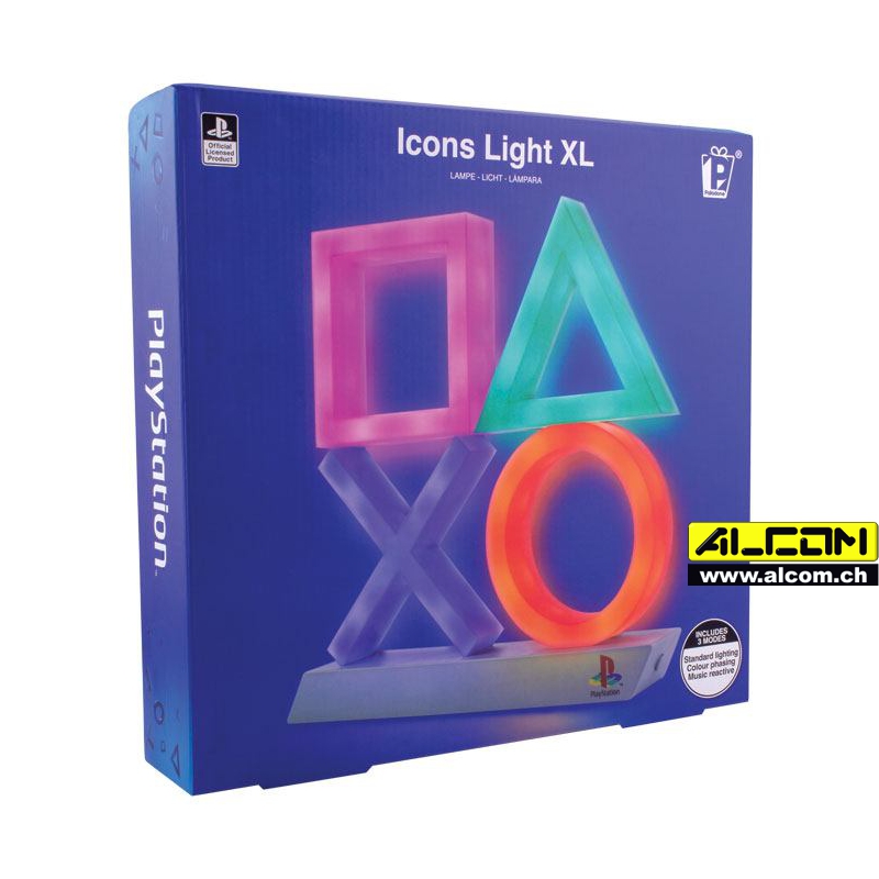 Lampe: Playstation Icons XL (30x10 cm, USB oder Batterie-Betrieb)