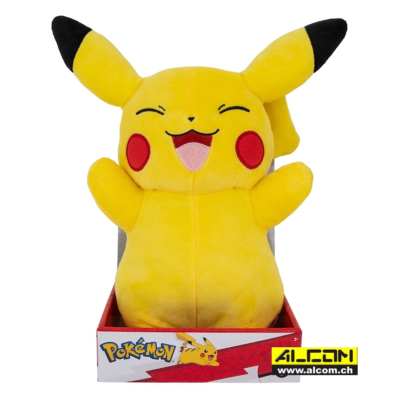 Figur: Pokémon Pikachu Plüsch, jubelnd (30 cm)