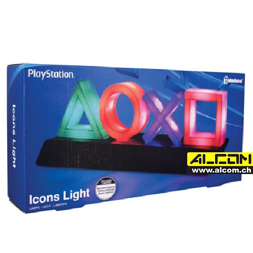 Lampe: Playstation Icons (30x10 cm, USB oder Batterie-Betrieb)