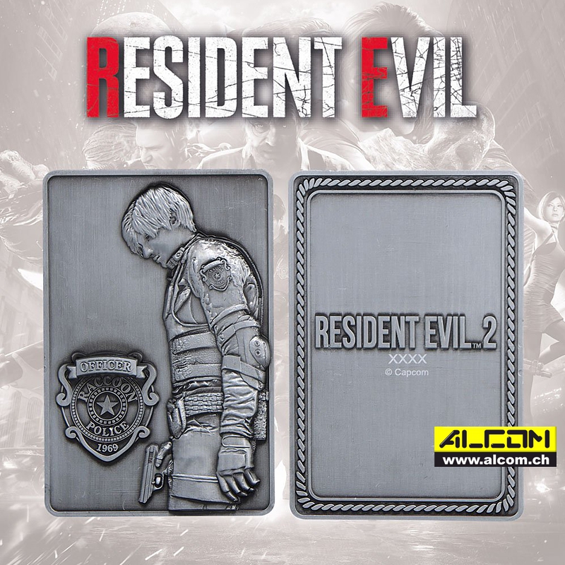 Metallbarren: Resident Evil 2 - Leon S. Kennedy, auf 2019 Stk. limitiert