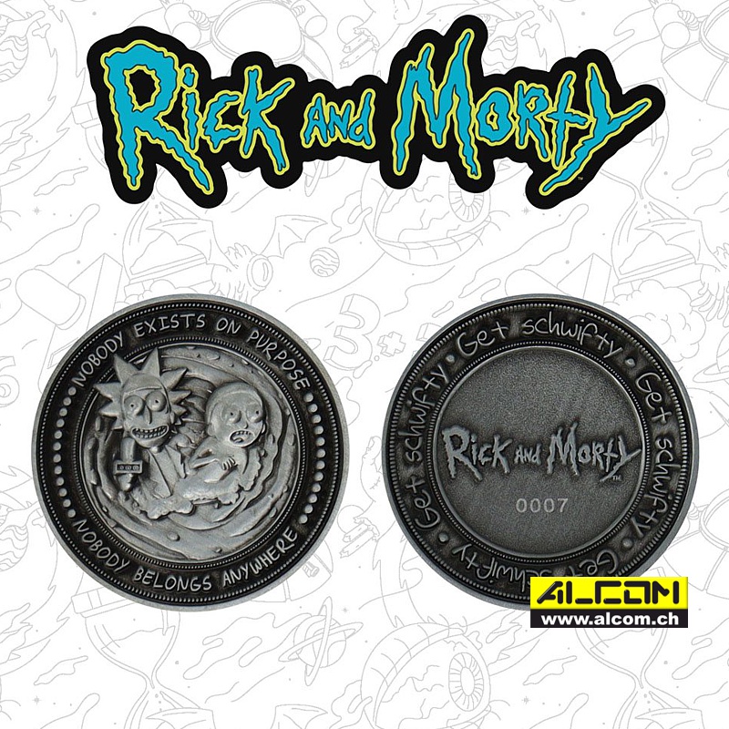 Münze: Rick & Morty, auf 9995 Stk. limitiert