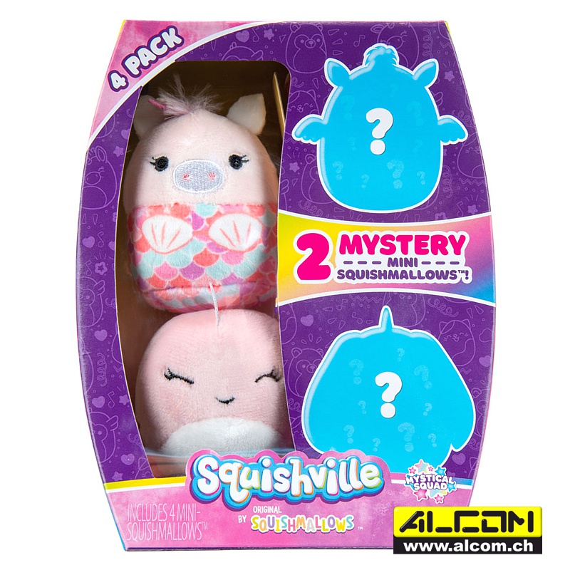 Squishmallows: 4er-Pack Mystisches Squad (5 cm)