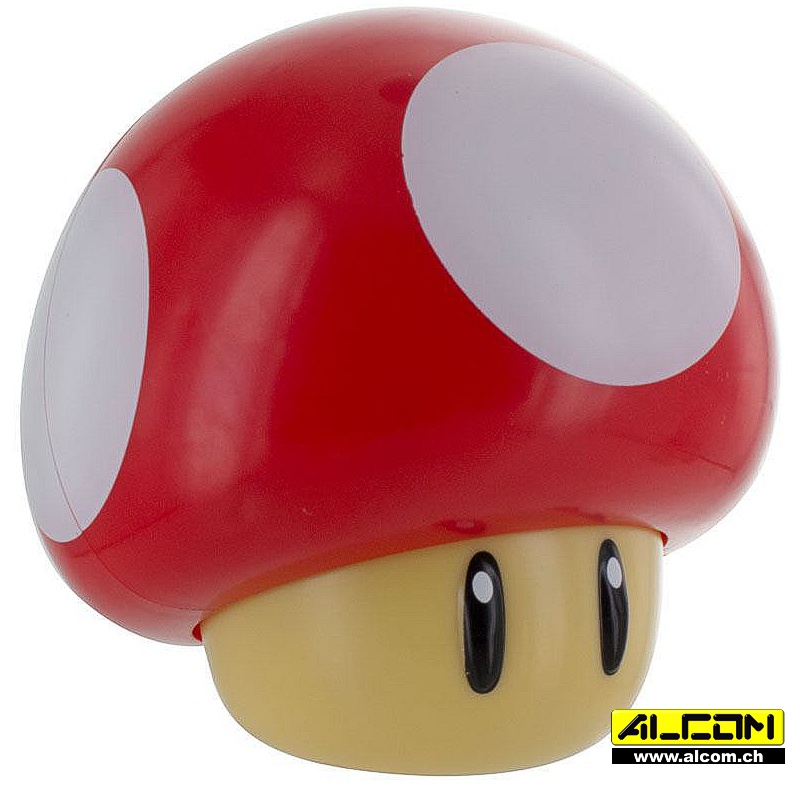 Lampe: Super Mario - Power-Up Pilz mit Soundfunktion (12 cm)