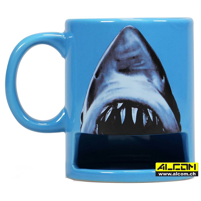 Tasse: Der Weisse Hai mit Keksfach