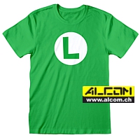 T-Shirt: Super Mario - Luigi Badge