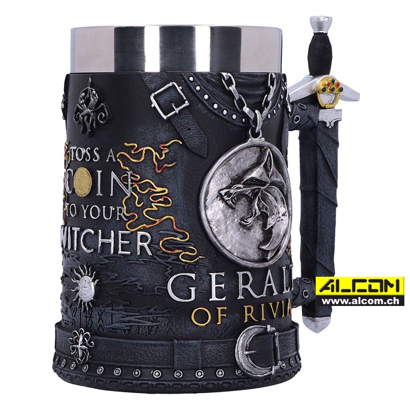 Krug: The Witcher - Geralt von Rivia (15,5 cm)
