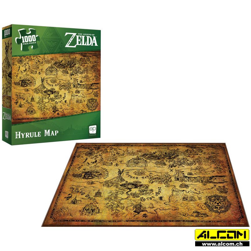 Puzzle: The Legend of Zelda - Hyrule Map (1000 Teile)