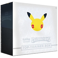Trading Cards: Pokémon Celebrations Top-Trainer-Box, deutsch
