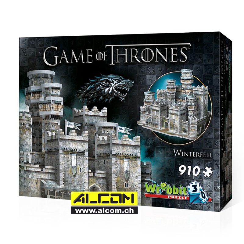 Puzzle 3D: Game of Thrones - Winterfell (910 Teile)