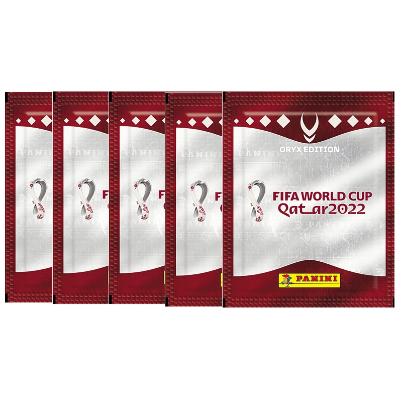 Panini Sticker WM 2022 Qatar - 5 Stickerpacks (25 Sticker) - Oryx Edition