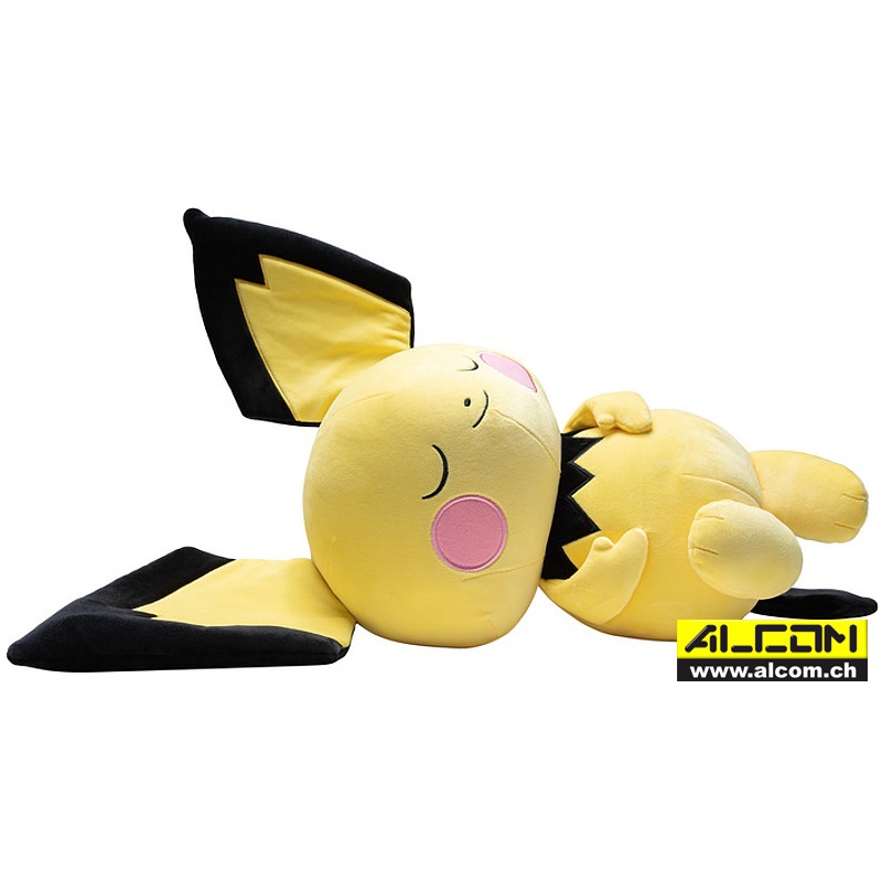 Figur: Pokémon Pichu schlafend Plüsch (45 cm)