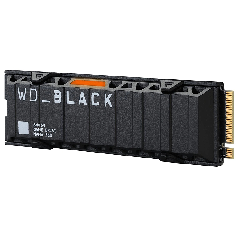 SSD M.2, 500GB, WD Black SN850 mit Kühlkörper (für Playstation 5) (Playstation 5)