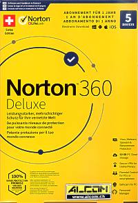 Norton 360 Deluxe - 5 Lizenzen (1 Jahr)